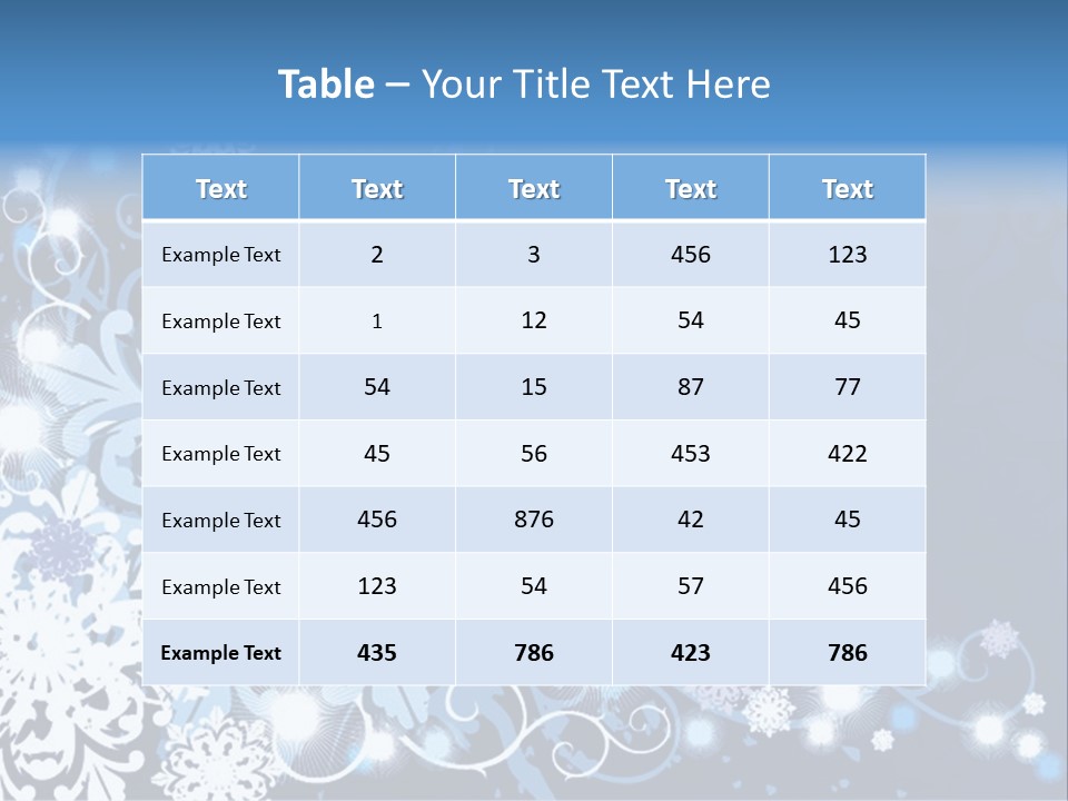 Beautiful Festival Snow PowerPoint Template