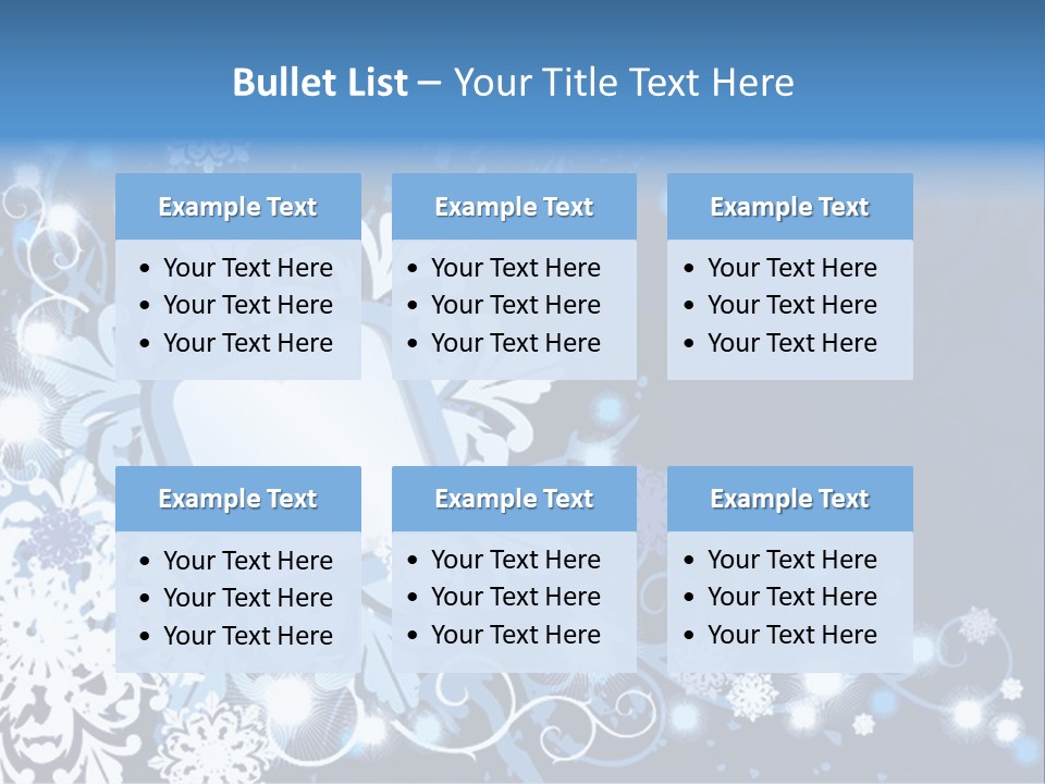 Beautiful Festival Snow PowerPoint Template