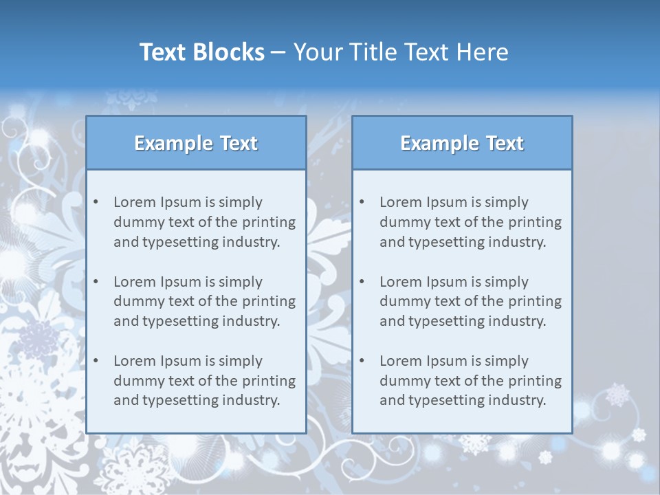 Beautiful Festival Snow PowerPoint Template