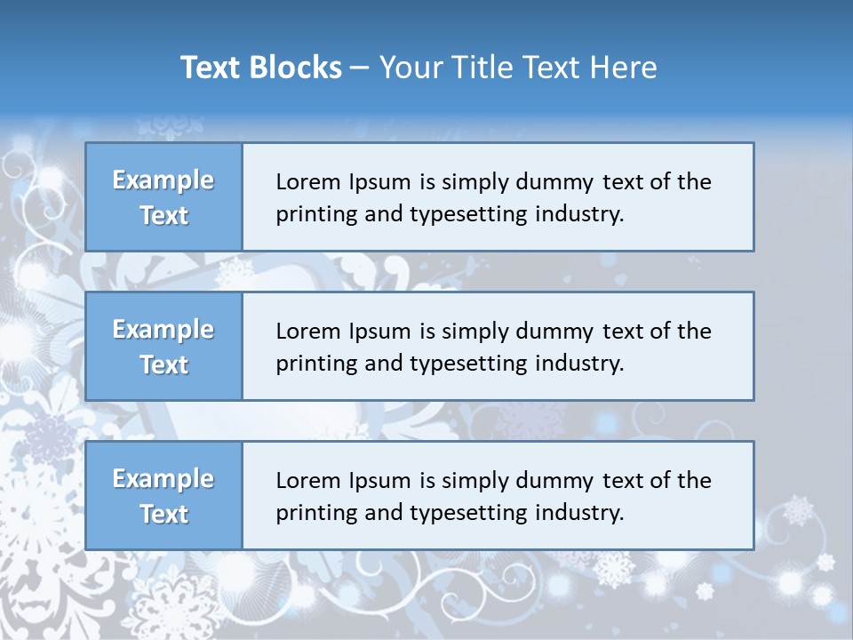 Beautiful Festival Snow PowerPoint Template