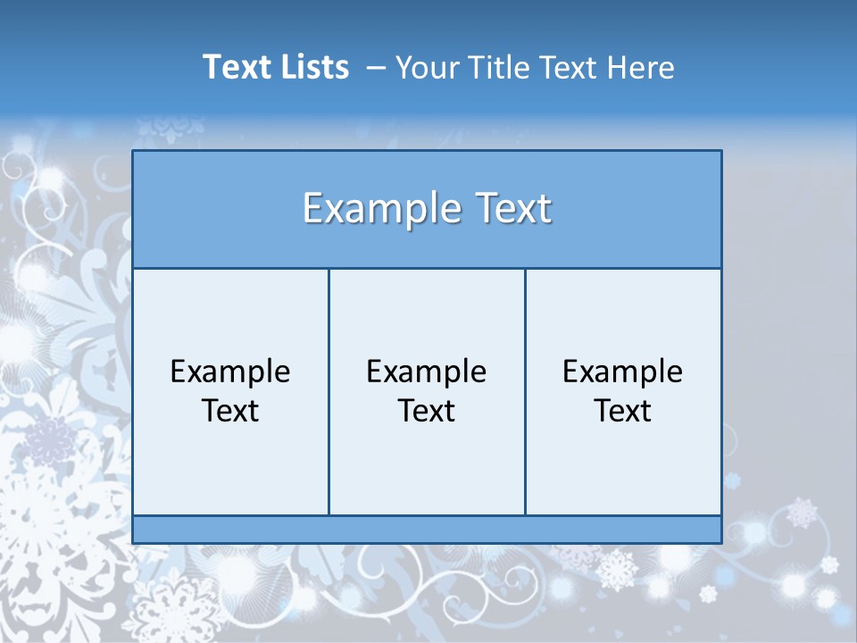 Beautiful Festival Snow PowerPoint Template