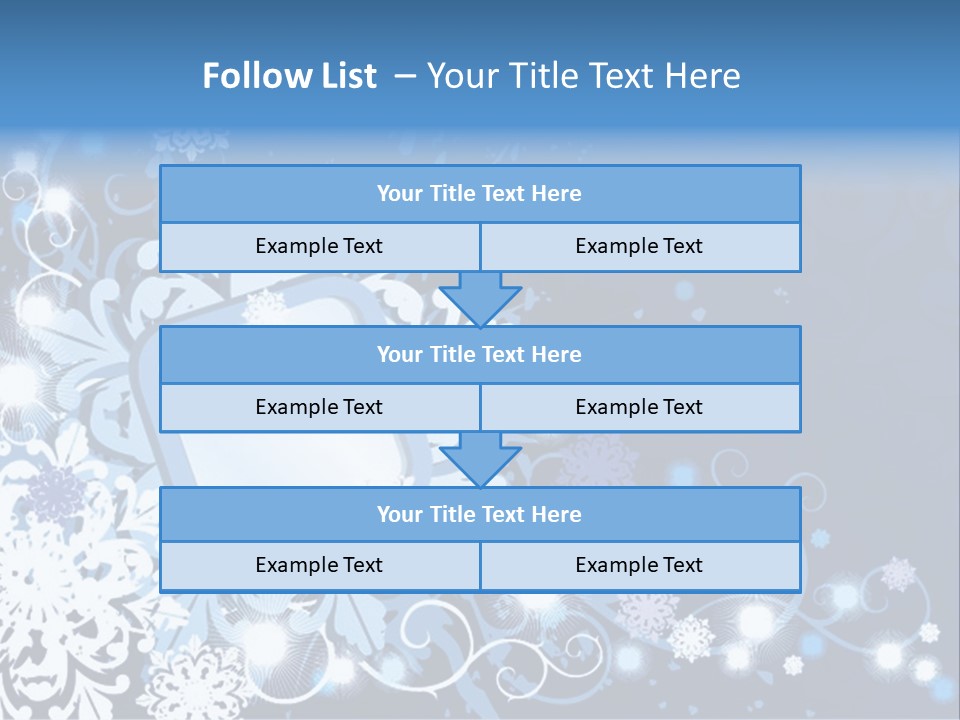 Beautiful Festival Snow PowerPoint Template
