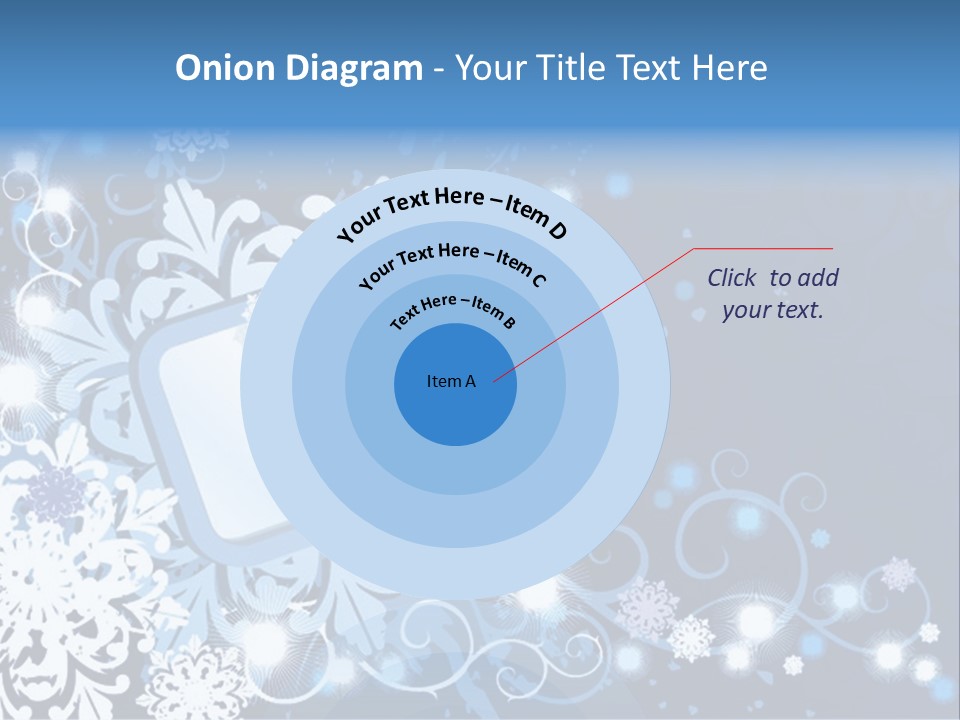 Beautiful Festival Snow PowerPoint Template