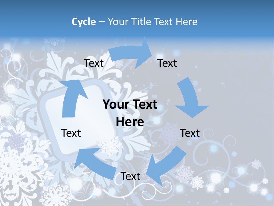 Beautiful Festival Snow PowerPoint Template