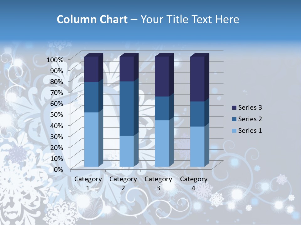 Beautiful Festival Snow PowerPoint Template