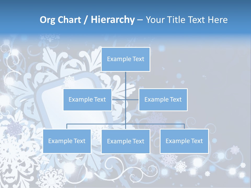 Beautiful Festival Snow PowerPoint Template