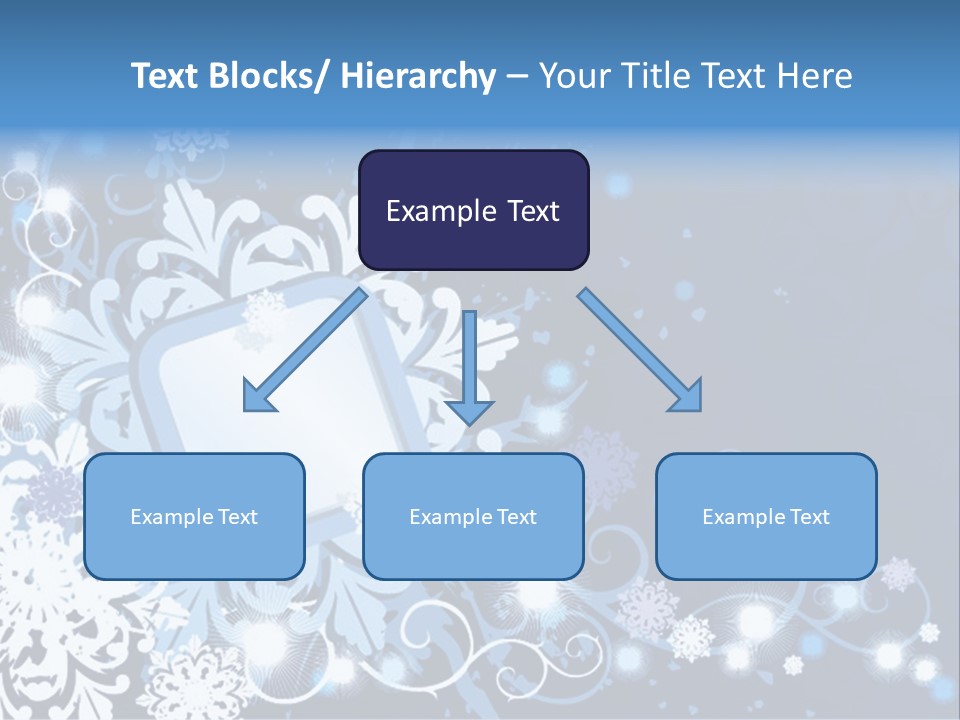 Beautiful Festival Snow PowerPoint Template