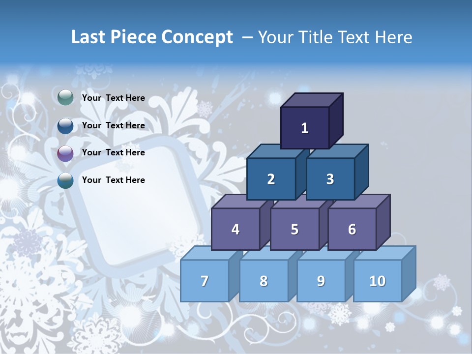 Beautiful Festival Snow PowerPoint Template