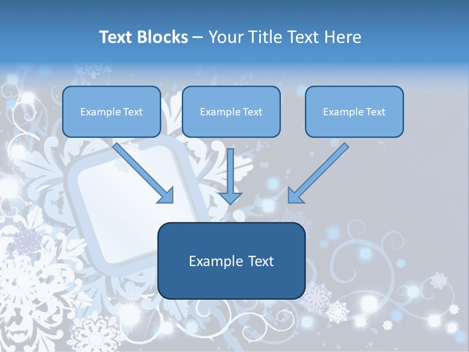 Beautiful Festival Snow PowerPoint Template