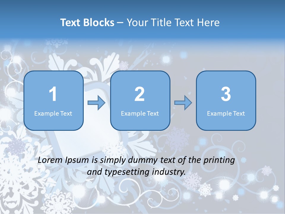Beautiful Festival Snow PowerPoint Template