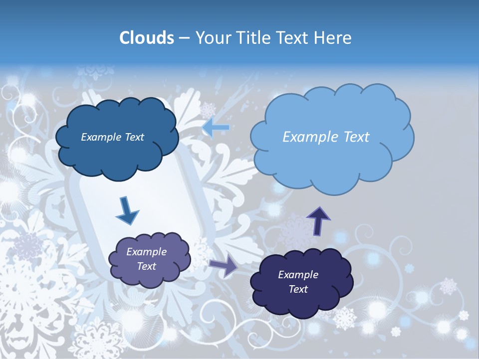 Beautiful Festival Snow PowerPoint Template
