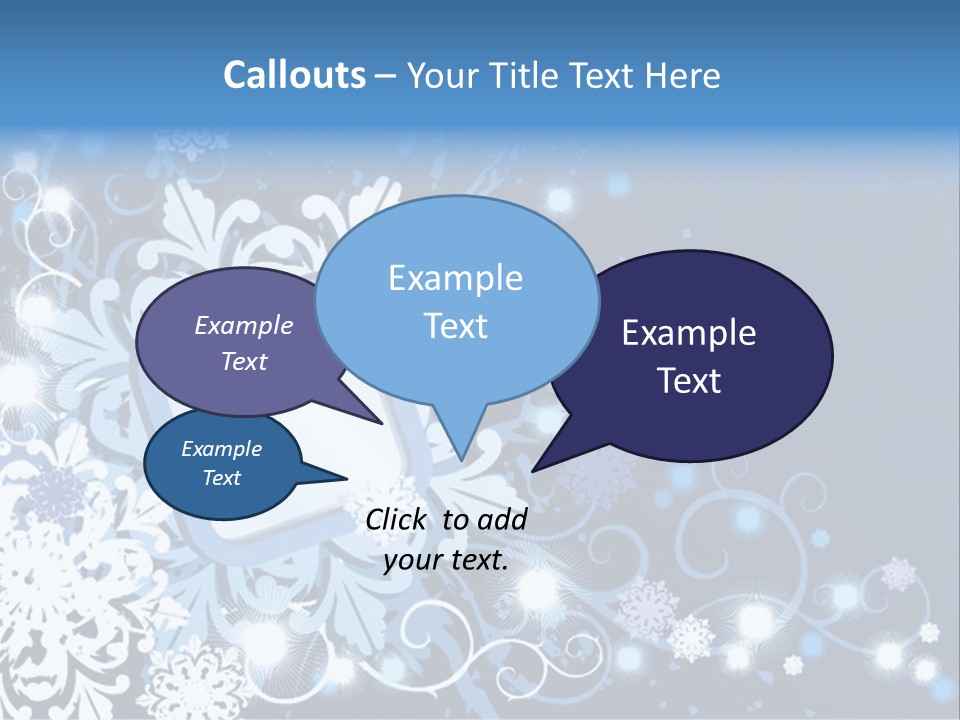 Beautiful Festival Snow PowerPoint Template