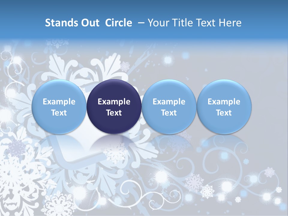 Beautiful Festival Snow PowerPoint Template
