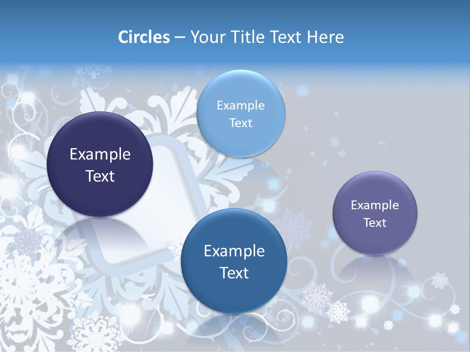 Beautiful Festival Snow PowerPoint Template