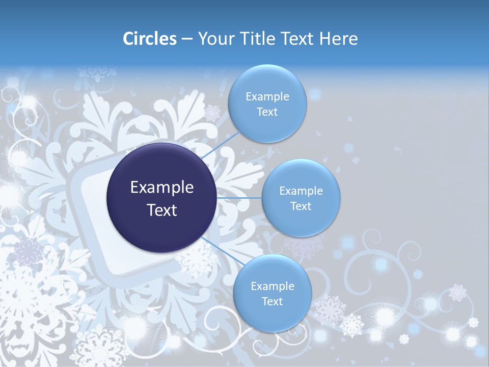 Beautiful Festival Snow PowerPoint Template