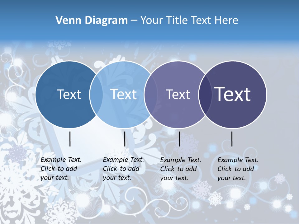 Beautiful Festival Snow PowerPoint Template