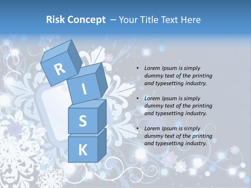 Beautiful Festival Snow PowerPoint Template