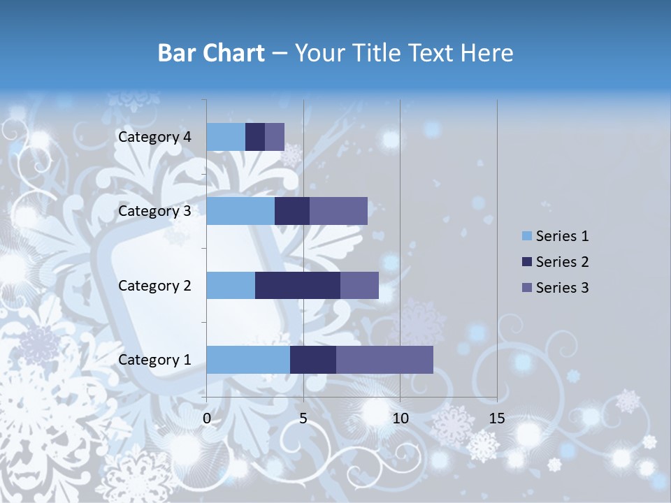 Beautiful Festival Snow PowerPoint Template