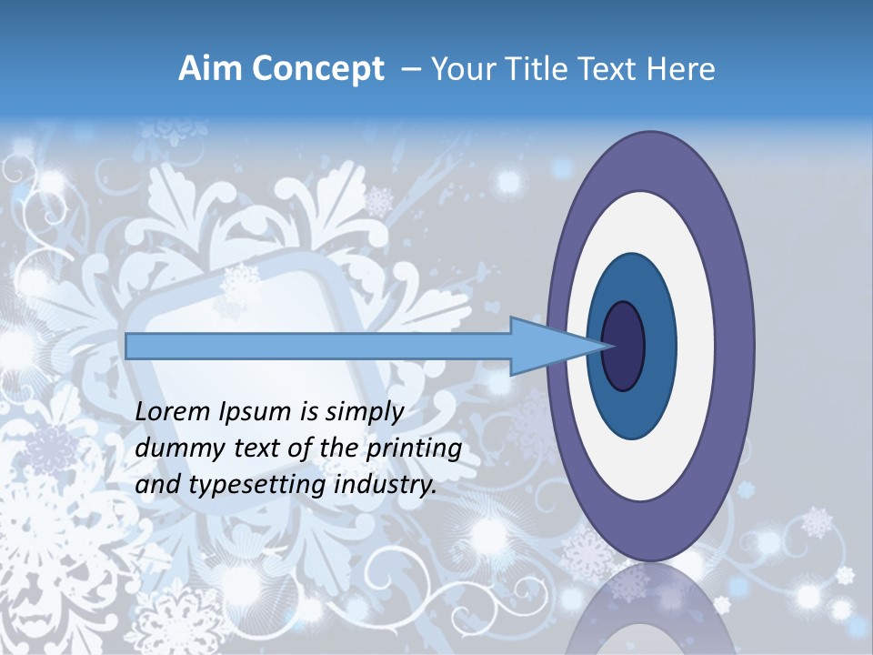 Beautiful Festival Snow PowerPoint Template