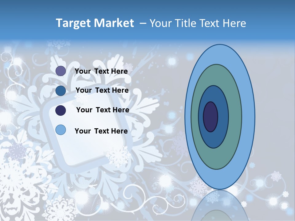 Beautiful Festival Snow PowerPoint Template