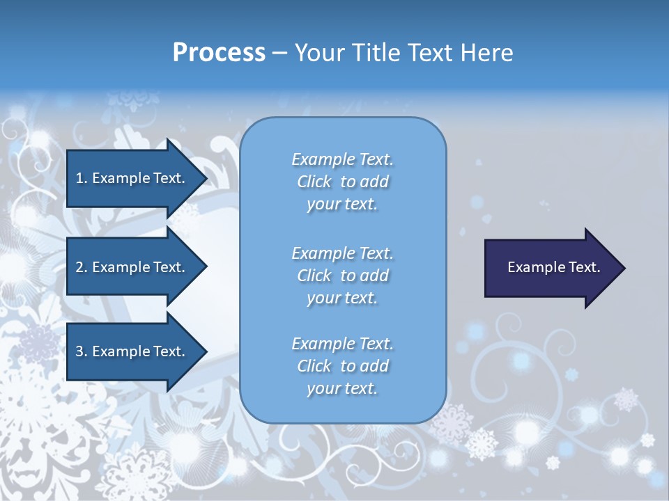 Beautiful Festival Snow PowerPoint Template