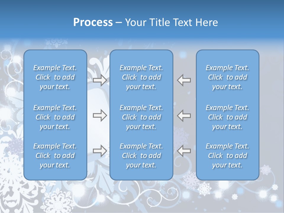 Beautiful Festival Snow PowerPoint Template