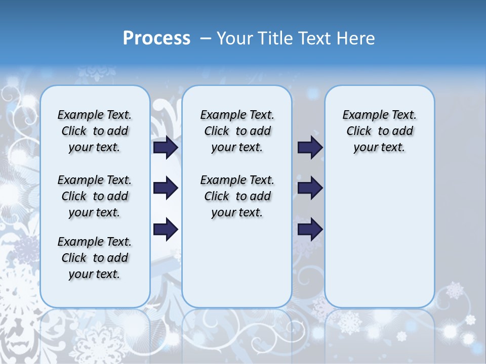 Beautiful Festival Snow PowerPoint Template