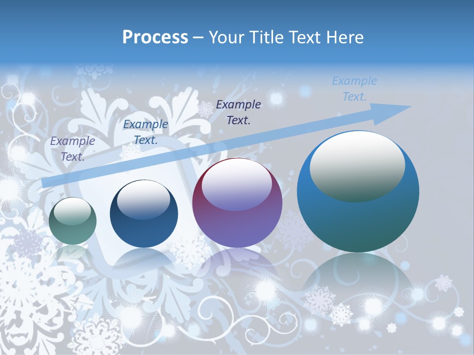 Beautiful Festival Snow PowerPoint Template