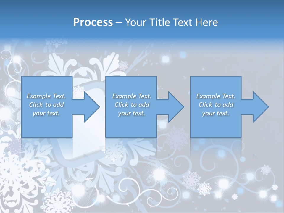 Beautiful Festival Snow PowerPoint Template