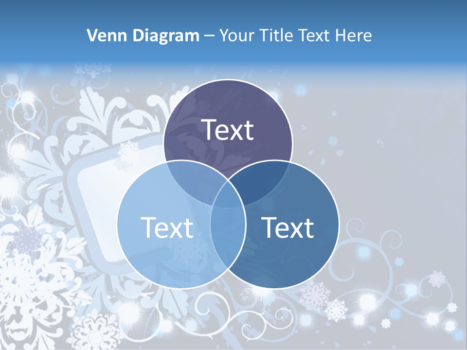 Beautiful Festival Snow PowerPoint Template