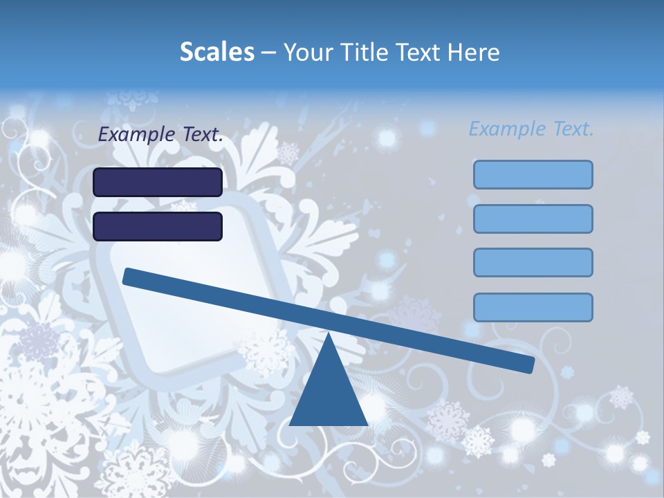 Beautiful Festival Snow PowerPoint Template