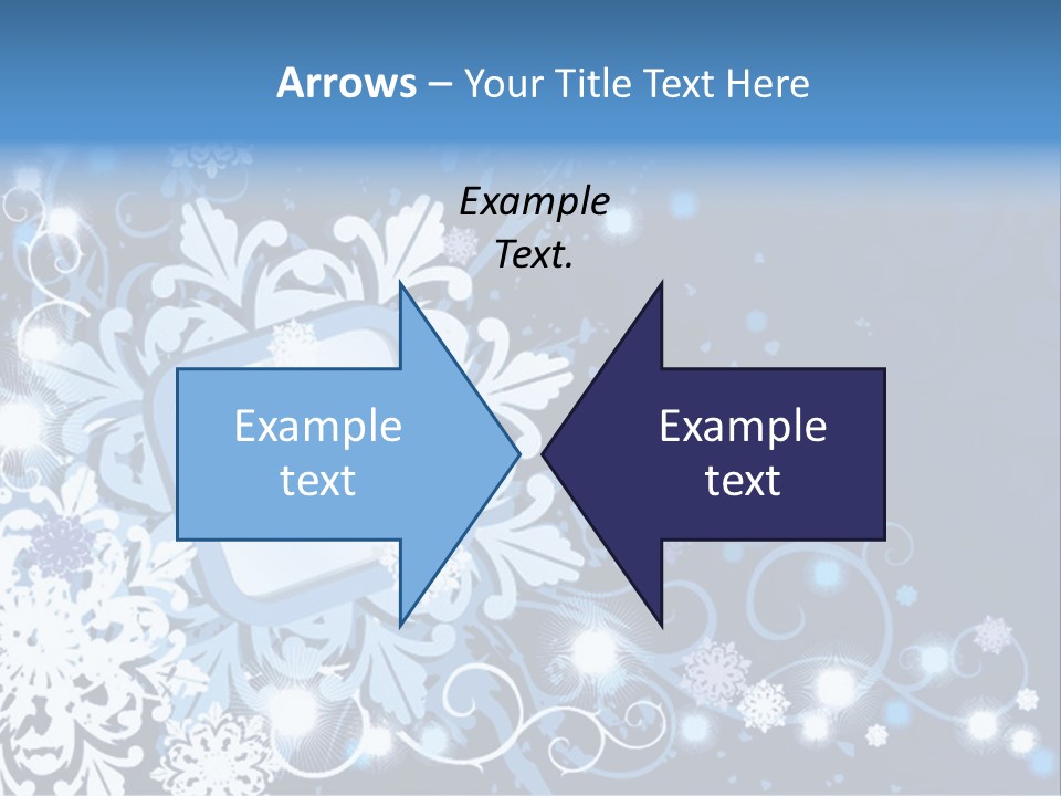 Beautiful Festival Snow PowerPoint Template