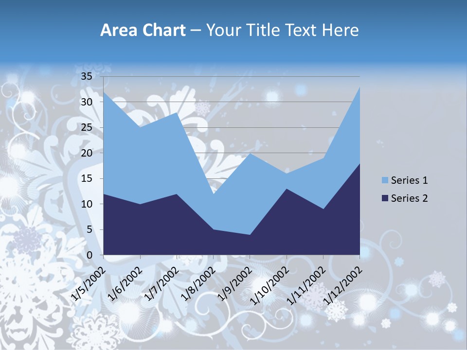 Beautiful Festival Snow PowerPoint Template