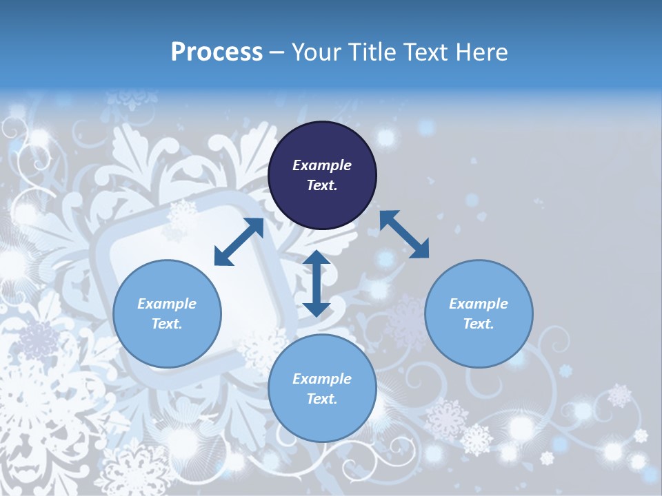 Beautiful Festival Snow PowerPoint Template