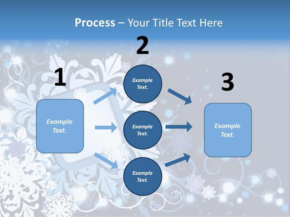 Beautiful Festival Snow PowerPoint Template