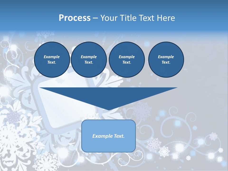 Beautiful Festival Snow PowerPoint Template