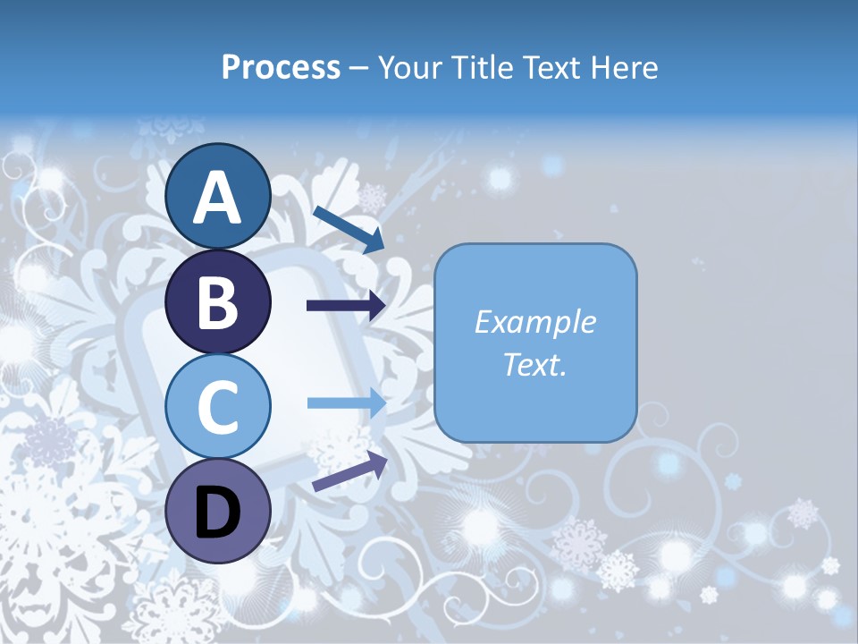 Beautiful Festival Snow PowerPoint Template