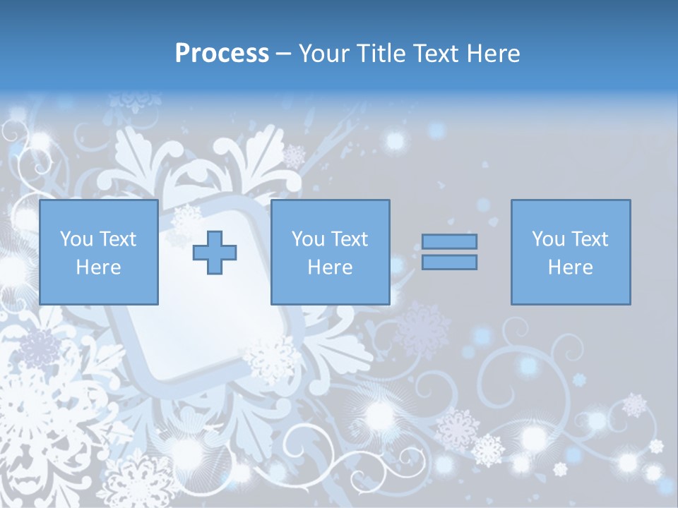 Beautiful Festival Snow PowerPoint Template