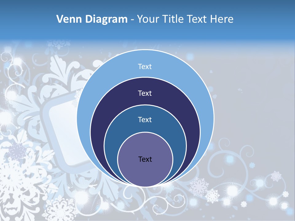 Beautiful Festival Snow PowerPoint Template