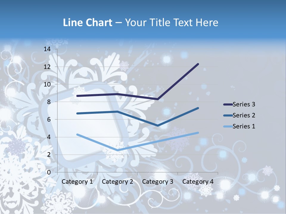 Beautiful Festival Snow PowerPoint Template