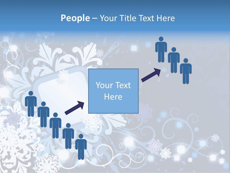 Beautiful Festival Snow PowerPoint Template
