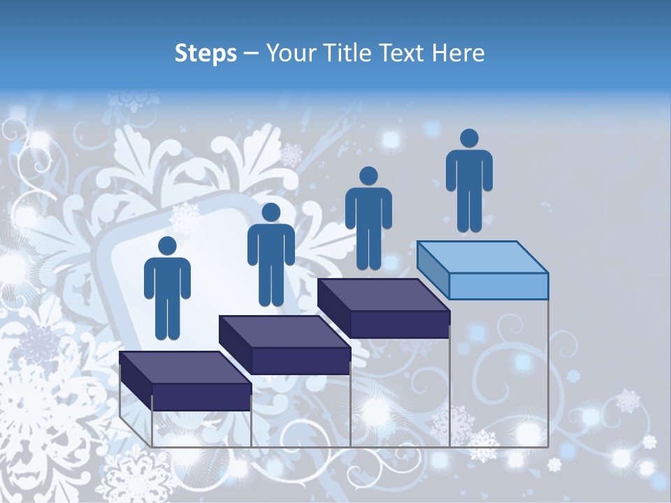 Beautiful Festival Snow PowerPoint Template