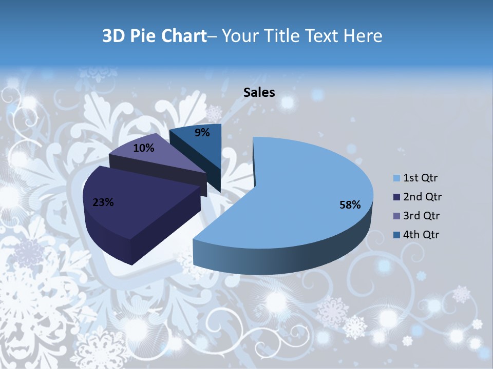 Beautiful Festival Snow PowerPoint Template