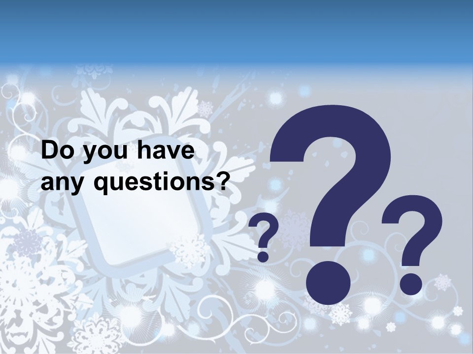 Beautiful Festival Snow PowerPoint Template