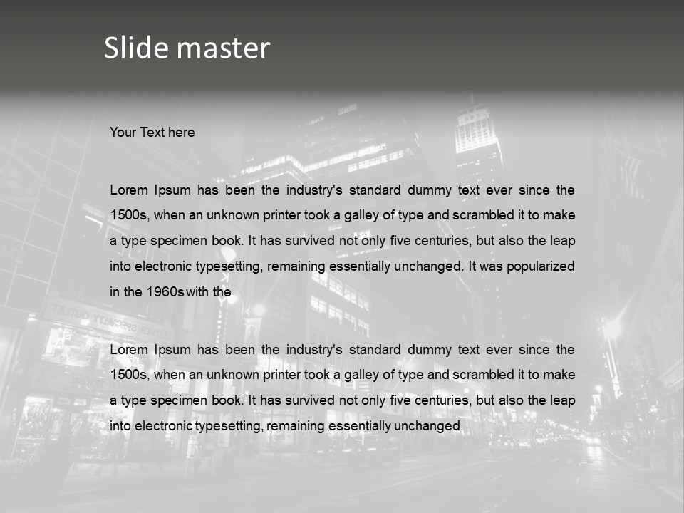 Urban Usa Bridge PowerPoint Template