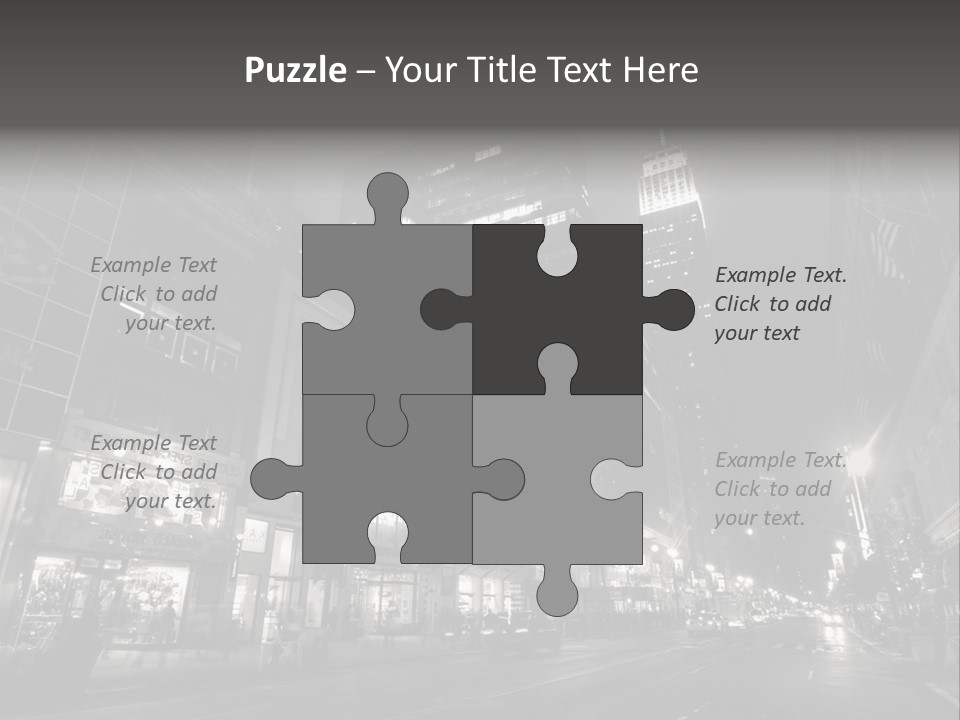 Urban Usa Bridge PowerPoint Template