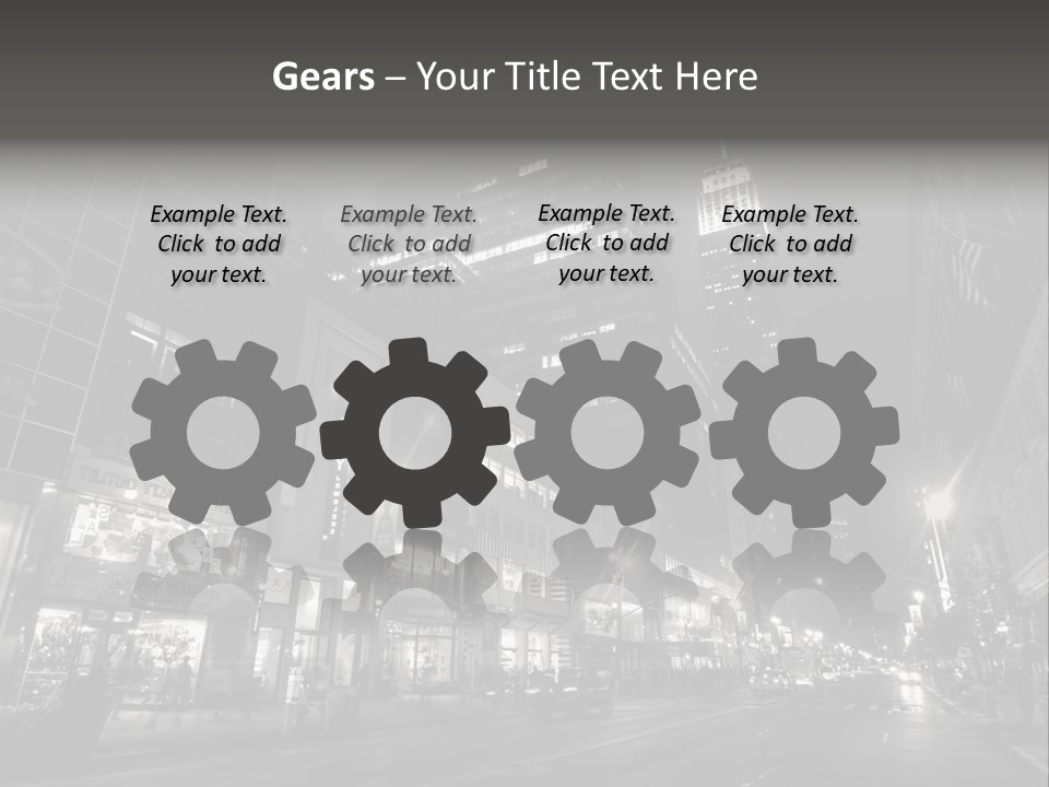 Urban Usa Bridge PowerPoint Template
