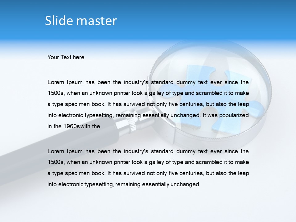 Teamwork Puzzling Looking PowerPoint Template