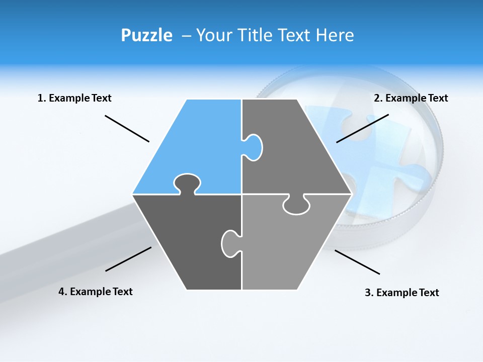 Teamwork Puzzling Looking PowerPoint Template