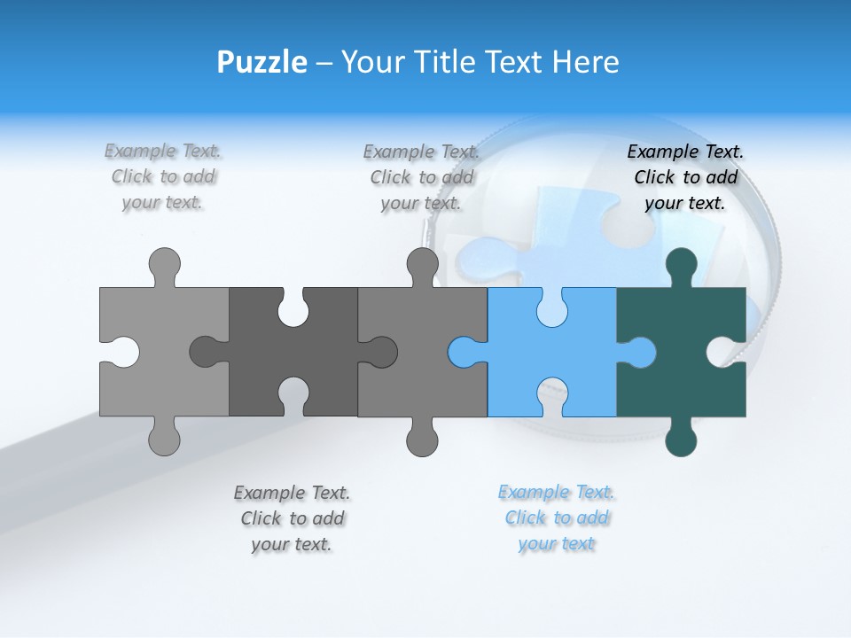 Teamwork Puzzling Looking PowerPoint Template